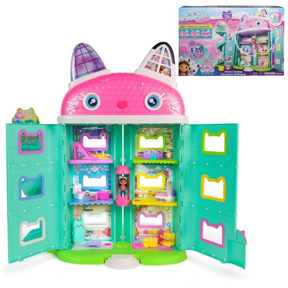 Gabby's Dollhouse: The Movie Deluxe Interactive Meow-mazing Dollhouse Playset - Picture 1 of 2